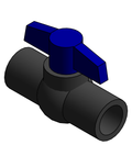 Valve Ball Compact NIBCO Chemtrol PVC 80 SxS S45CE V