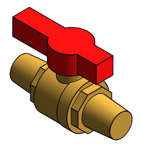 Valve Ball NIBCO Brass GBVA38FL