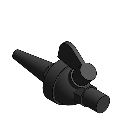Valve Ball NIBCO Chemtrol PVC 80 HxMPT A45CC V