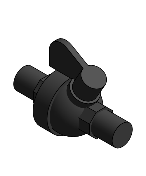 Valve Ball NIBCO Chemtrol PVC 80 MPTxMPT M45CC V