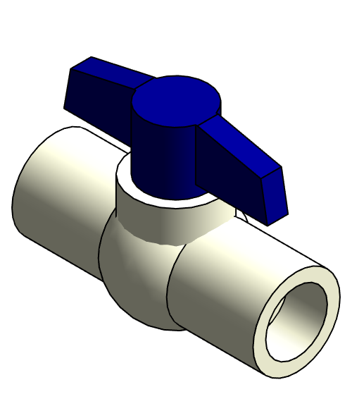 Valve Ball NIBCO PVC 40 FPTxFPT 4660 T