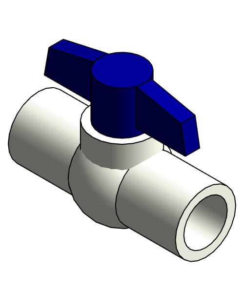 Valve Ball NIBCO PVC 40 SxS 4660 S