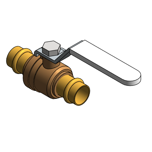 Valve Ball NIBCO Press System Lead Free Brass PC FP 600A LF