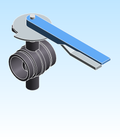Valve Butterfly NIBCO Ductile Iron GD4765 Metric Groove Handle