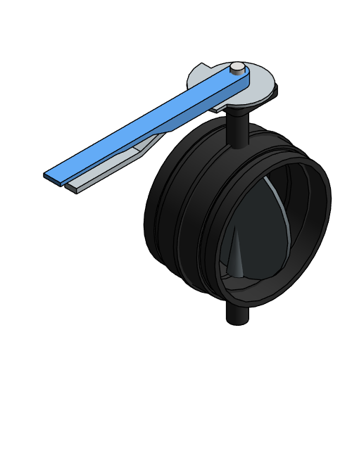 Valve Butterfly NIBCO Ductile Iron GD4765N Groove Handle