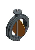 Valve Butterfly NIBCO Ductile Iron LD1010 Large Diameter Lug Bare