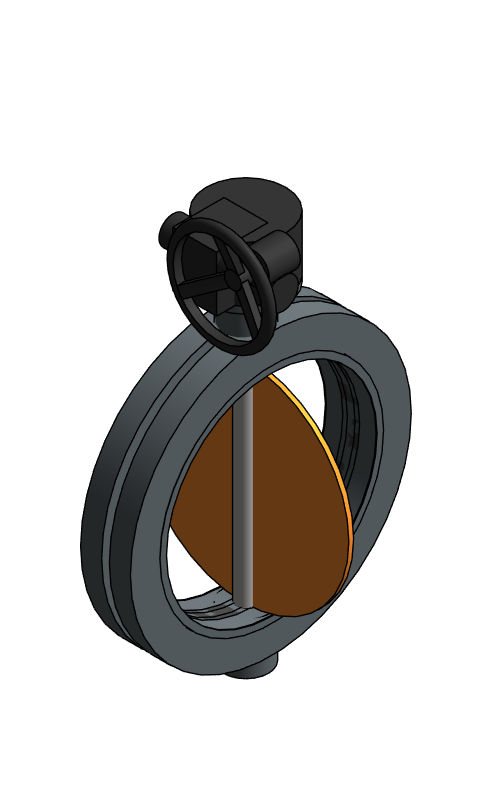 Valve Butterfly NIBCO Ductile Iron LD1022 Large Diameter Lug Gear