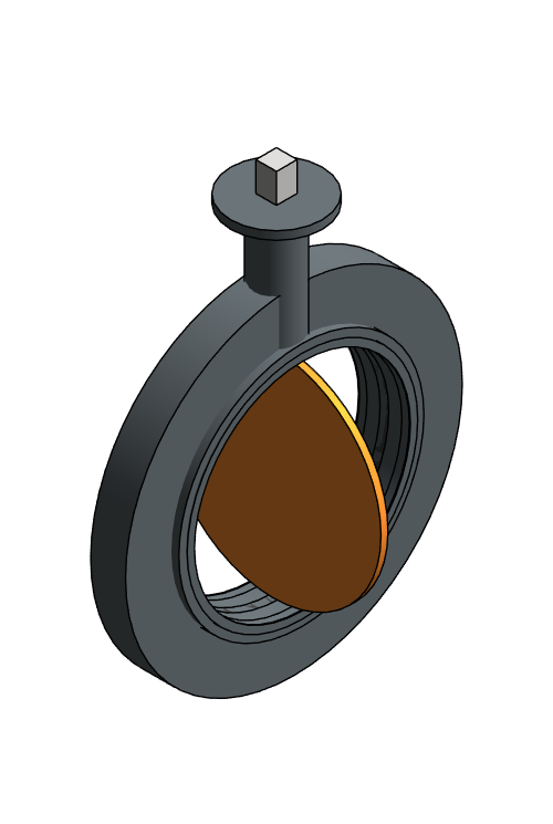 Valve Butterfly NIBCO Ductile Iron LD2000 Large Diameter Lug Bare