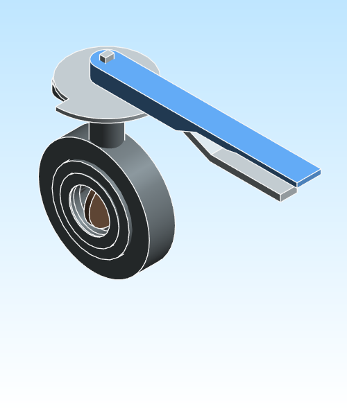 Valve Butterfly NIBCO Ductile Iron LD2000 Lug Handle