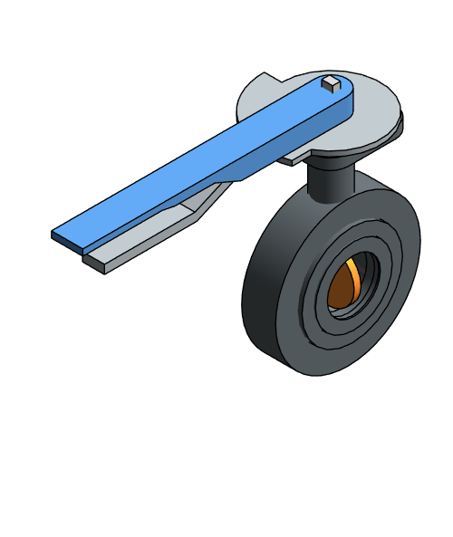 Valve Butterfly NIBCO Ductile Iron LD2122 Lug Handle