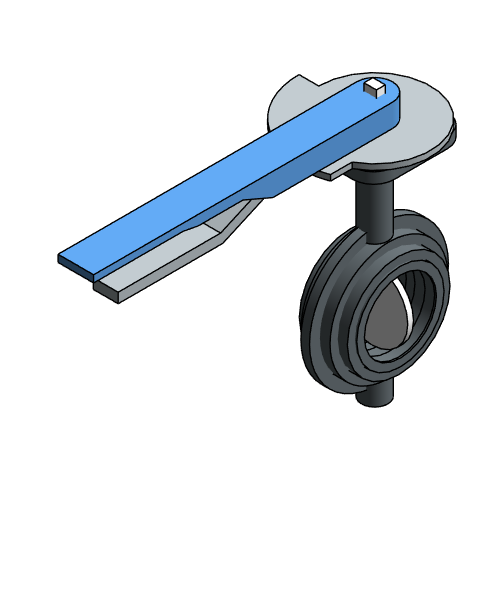 Valve Butterfly NIBCO Ductile Iron WD3022 Wafer Handle