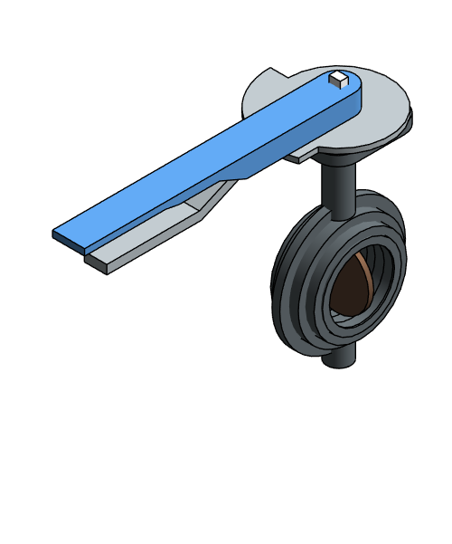 Valve Butterfly NIBCO Ductile Iron WDL000 Wafer Handle
