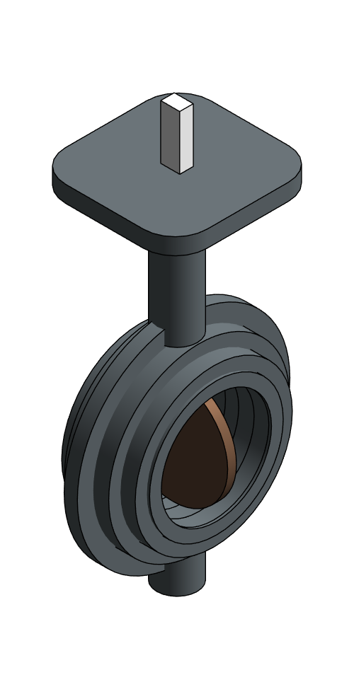 Valve Butterfly NIBCO Ductile Iron WDL100 Wafer Bare