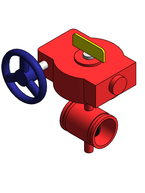 Valve Butterfly NIBCO Fire Protection Ductile Iron GD 4863 8N Metric