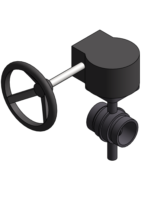 Valve Butterfly NIBCO Grooved End GD4765 Gear