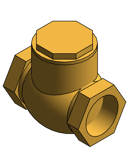 Valve Check NIBCO Brass TI 3