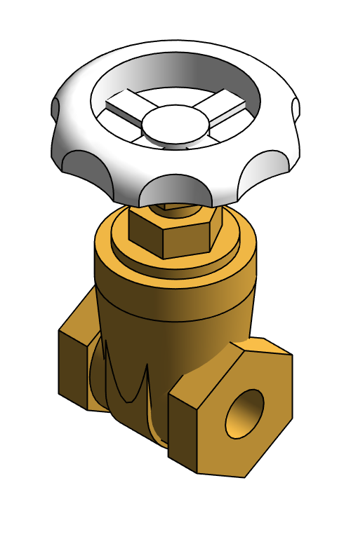 Valve Gate NIBCO Brass TI 8