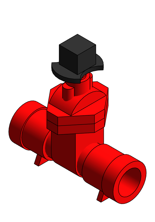Valve Gate NIBCO Cast Iron P 619 RW
