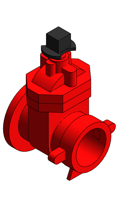 Valve Gate NIBCO Ductile Iron FPCR 619 RW