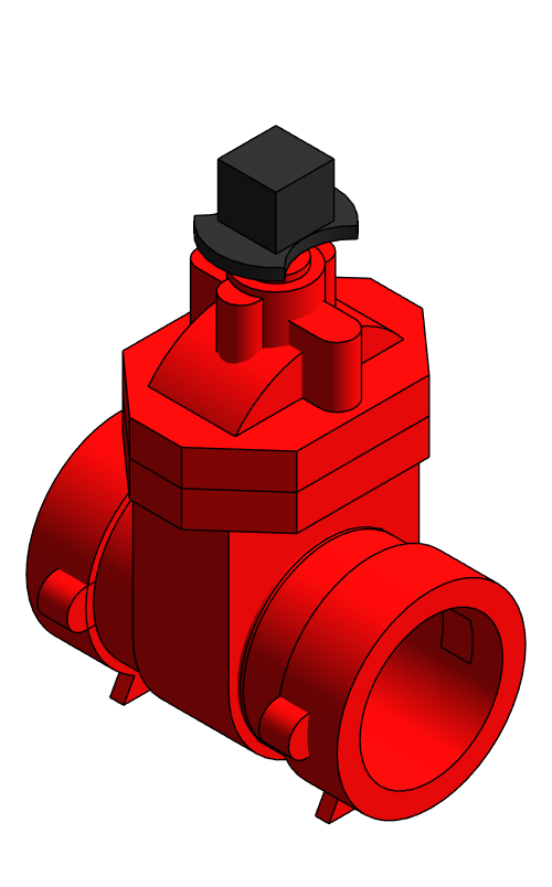 Valve Gate NIBCO Ductile Iron PCR 619 RW