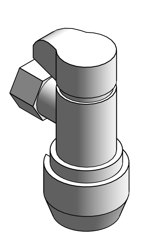 Valve Stop Angle SharkBite LF Chrome