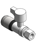 Valve Stop Straight EvoPEX LF Brass