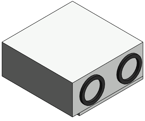 Ventilator Energy Recovery Aldes InspirAIR Compact EK80